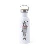 Gourde Sportive Personnalisée Sublimation Preuk Matières : bambou Couleurs : blanc cadeau entreprise pas cher