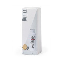 Gourde Sportive Personnalisée Sublimation Preuk Matières : bambou Couleurs : blanc marquage laser ultra précis