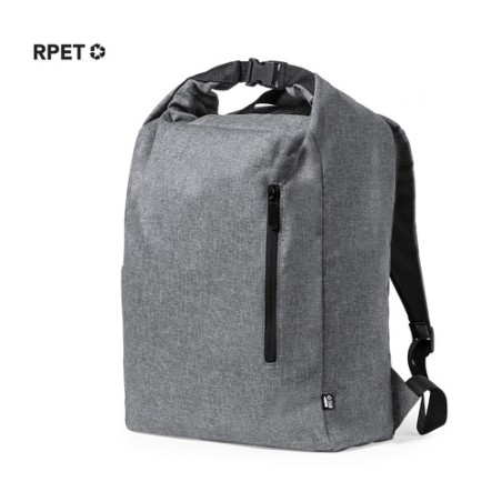 Sac à Dos Éco-responsable Durable Personnalisé Pas Cher - Sherpak Matières : PET recyclé Couleurs : noir goodies publicitaire év