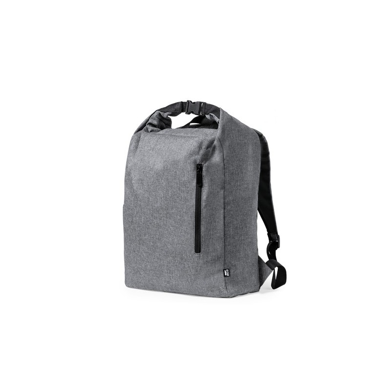Sac à Dos Éco-responsable Durable Personnalisé Pas Cher - Sherpak Matières : PET recyclé Couleurs : noir cadeau collaborateur pr
