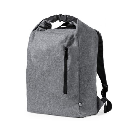 Sac à Dos Éco-responsable Durable Personnalisé Pas Cher - Sherpak Matières : PET recyclé Couleurs : noir cadeau collaborateur pr