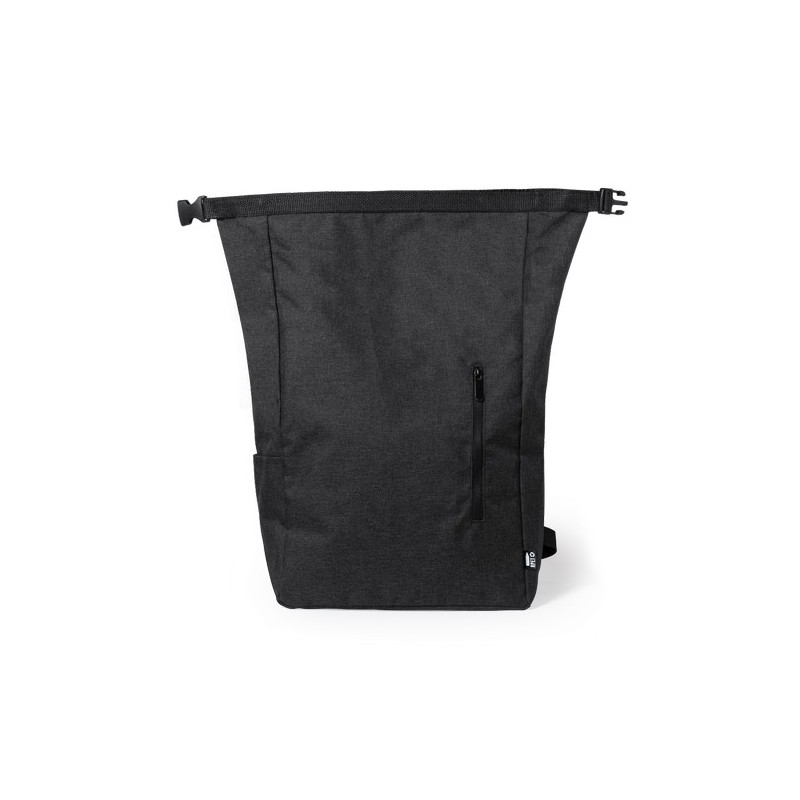 Sac à Dos Éco-responsable Durable Personnalisé Pas Cher - Sherpak Matières : PET recyclé Couleurs : noir personnalisable avec vo