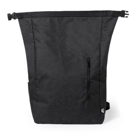 Sac à Dos Éco-responsable Durable Personnalisé Pas Cher - Sherpak Matières : PET recyclé Couleurs : noir personnalisable avec vo