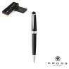 Stylo d'entreprise raffiné Bailey Light Couleurs : noir personnalisable avec votre logo