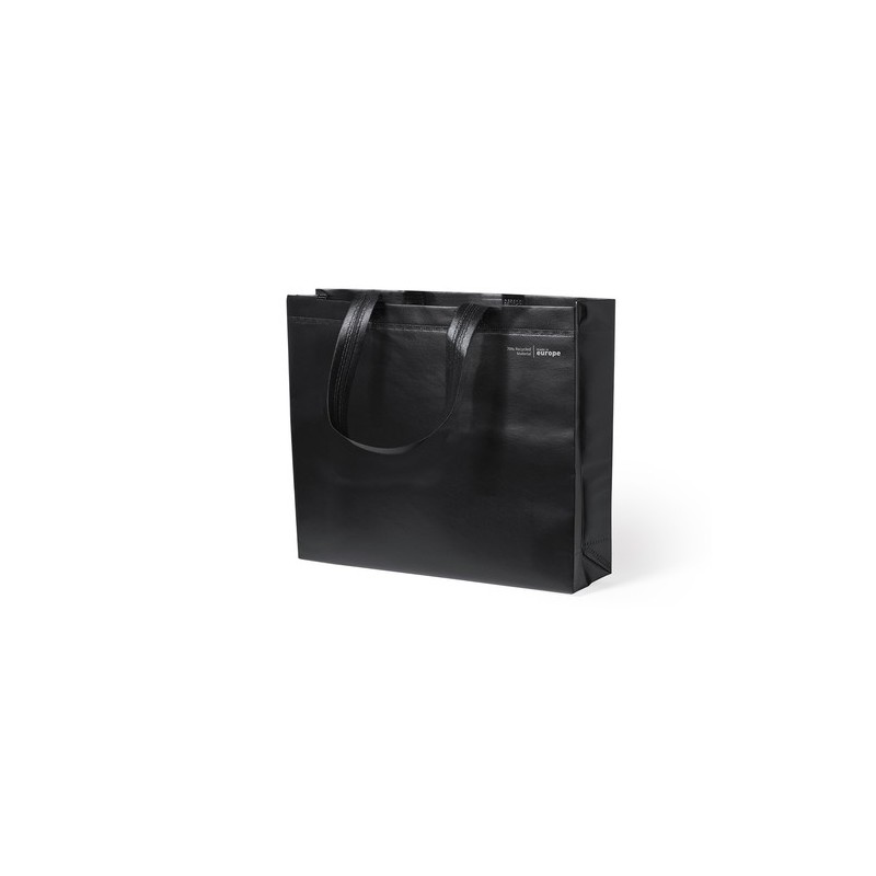 Sac Éco-responsable et Pratique en Stratifié Recyclé Personnalisé - Tribus Couleurs : noir Matières : polypropylène (PP) recyclé