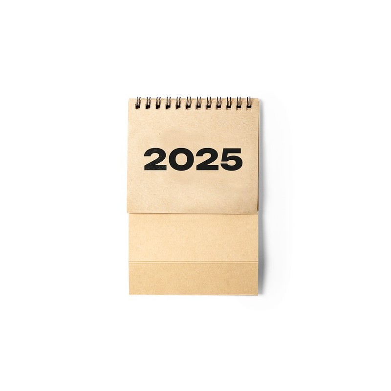 Calendrier  personnalisé de bureau - Lasow pratique et pas cher Matières : carton recyclé Couleurs : naturel