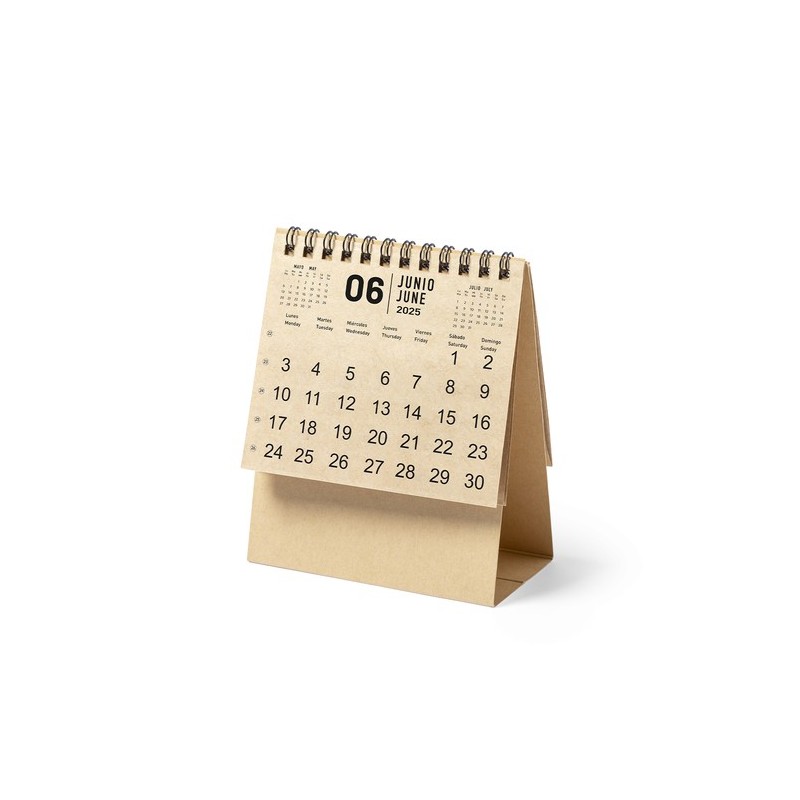Calendrier  personnalisé de bureau - Lasow pratique et pas cher Matières : carton recyclé Couleurs : naturel cadeau entreprise p
