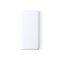 Power Bank Éco-responsable 20000 mAh Double USB Personnalisé - Kiubert Couleurs : blanc