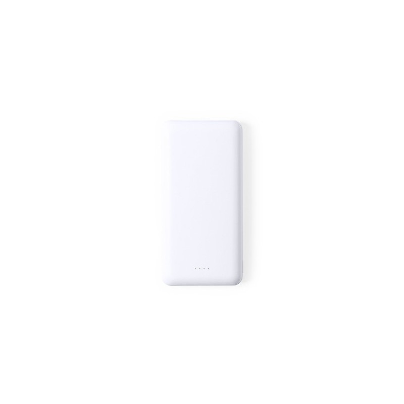 Power Bank Éco-responsable 20000 mAh Double USB Personnalisé - Kiubert Couleurs : blanc