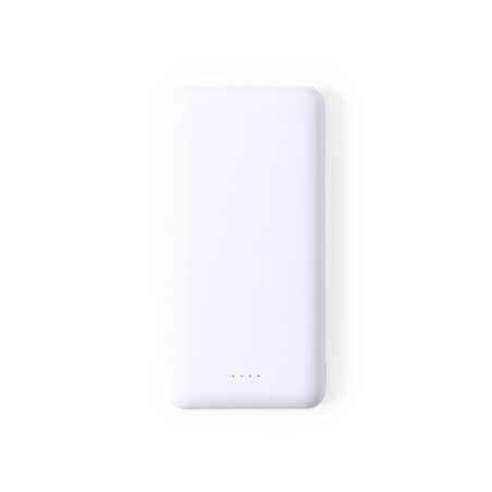 Power Bank Éco-responsable 20000 mAh Double USB Personnalisé - Kiubert Couleurs : blanc