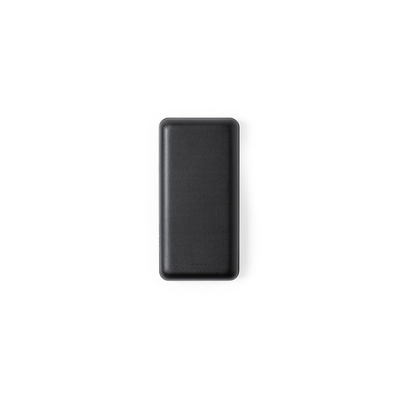 Power Bank Éco-responsable 20000 mAh Double USB Personnalisé - Kiubert Couleurs : blanc impression logo haute qualité