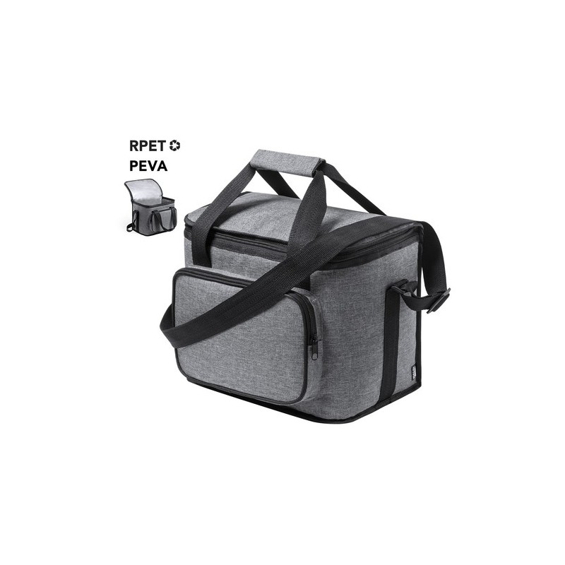 Glacière Isotherme Éco-responsable et Personnalisée Botum Matières : PEVA Couleurs : gris marquage laser ultra précis