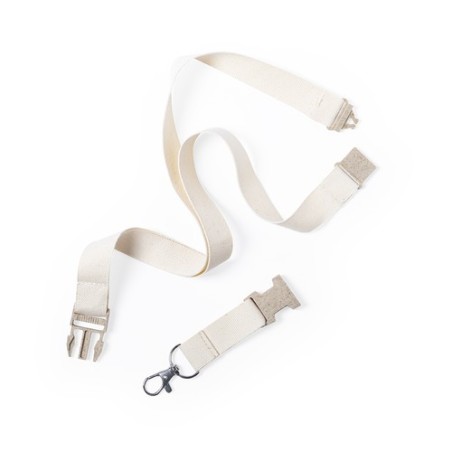 Lanyard Troix en Coton Naturel - Écologique et Pratique