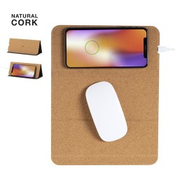Tapis Souris Chargeur Éco-responsable Personnalisé pas cher - Relium Matières : liège