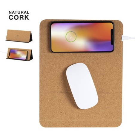 Tapis Souris Chargeur Éco-responsable Personnalisé pas cher - Relium Matières : liège