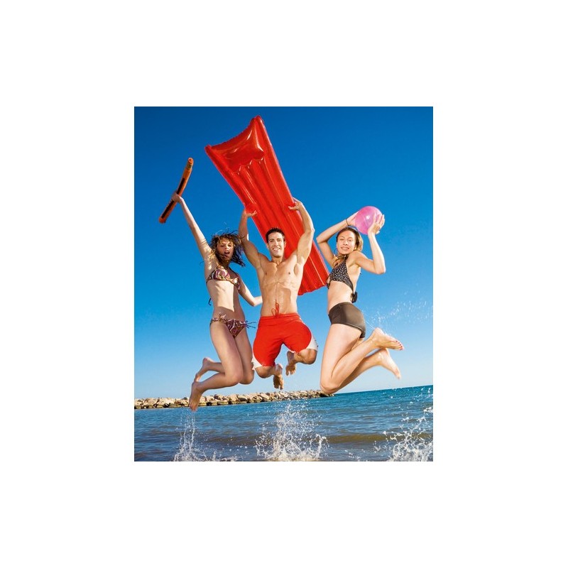 Matelas Gonflable Personnalisé Idéal pour vos Loisirs - Pumper Matières : PVC Couleurs : rouge objet promotionnel éco-responsabl