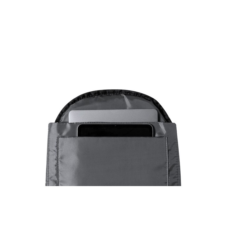 Sac à Dos Antivol Personnalisé Sécurisé Vectom Matières : polyester Couleurs : noir marquage laser ultra précis