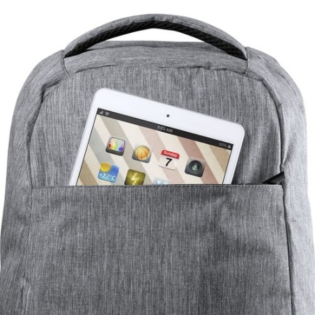 Sac à Dos Antivol Personnalisé Sécurisé Vectom Matières : polyester Couleurs : noir marquage couleur éclatante