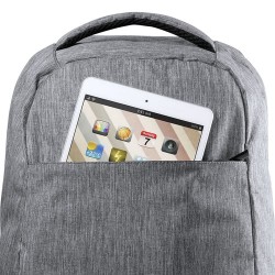 Sac à Dos Antivol Personnalisé Sécurisé Vectom Matières : polyester Couleurs : gris cadeau affaires élégant