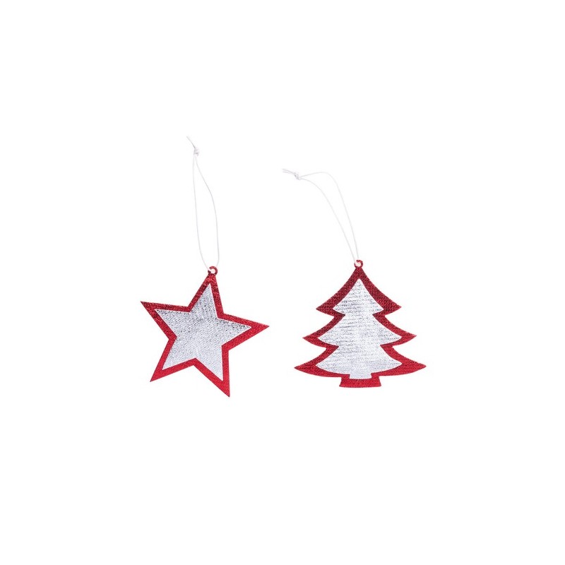 Ornements de Noël Personnalisés Éco-responsables Set Rimol Matières : polyester