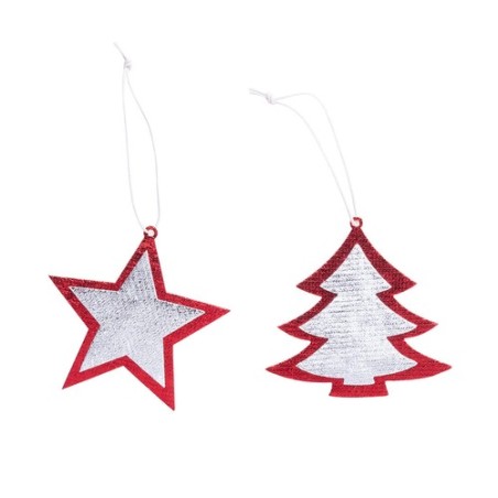 Ornements de Noël Personnalisés Éco-responsables Set Rimol Matières : polyester