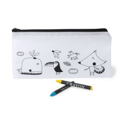 Trousse Personnalisée Idéale pour le Coloriage - Skinga Matières : polypropylène (PP) Couleurs : blanc goodies publicitaire évén