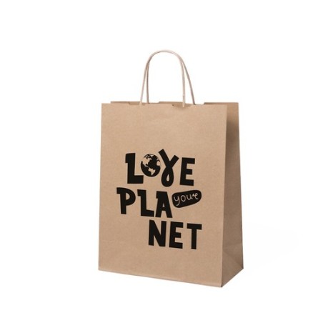Sac en Papier Éco-responsable Idéal pour Objets Publicitaires - Loiles Matières : papier recyclé