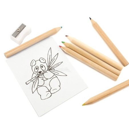 Set de coloriage personnalisé  Figgy - Goodies Matières : carton recyclé objet promotionnel éco-responsable