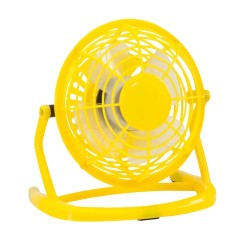 Mini ventilateur unique et publicitaire Miclox Couleurs : jaune