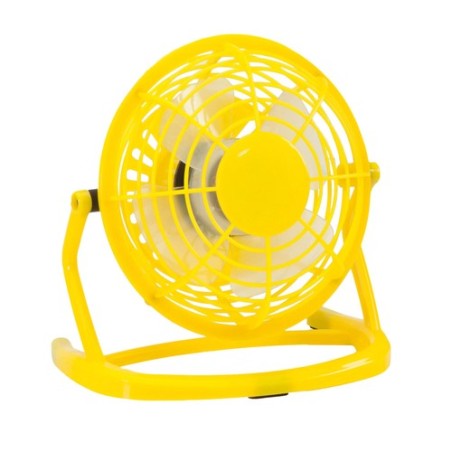 Mini ventilateur unique et publicitaire Miclox Couleurs : jaune