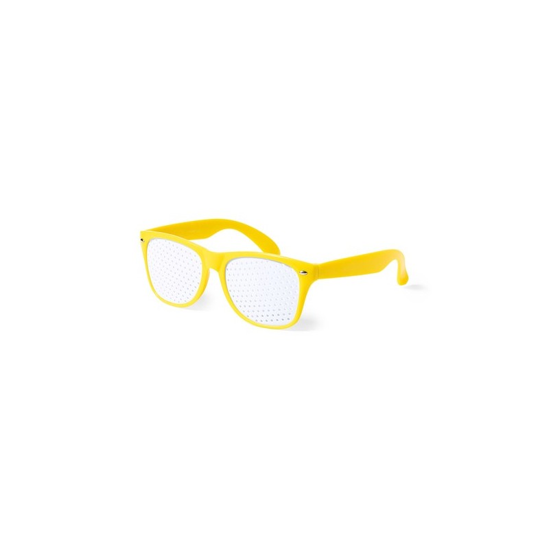Lunettes Uniques Publicitaires Zamur Couleurs : jaune accessoire événementiel unique