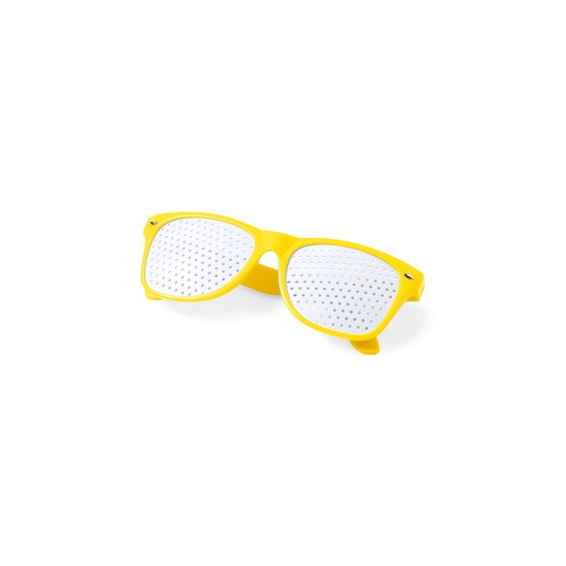 Lunettes Uniques Publicitaires Zamur Couleurs : jaune objet promo petit budget