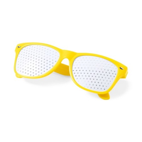 Lunettes Uniques Publicitaires Zamur Couleurs : jaune objet promo petit budget