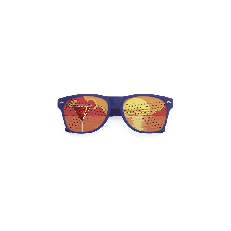 Lunettes Uniques Publicitaires Zamur Couleurs : jaune livraison express 24h 48h