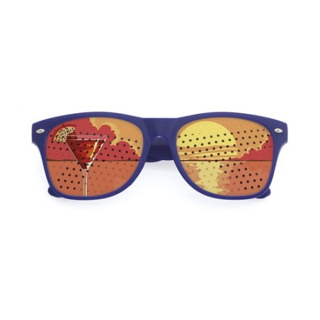 Lunettes Uniques Publicitaires Zamur Couleurs : jaune livraison express 24h 48h
