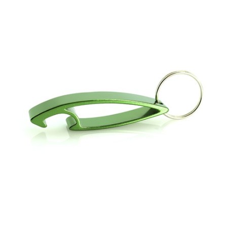Porte-Clés Ouvre Bouteille Personnalisé Samo Matières : aluminium Couleurs : argenté objet promotionnel éco-responsable