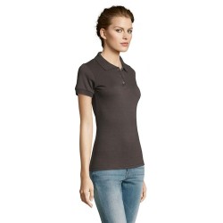 Polo polycoton personnalisé pour femme - PRIME Matières : PET Taille textile : S Couleurs : gris foncé goodies personnalisé en s