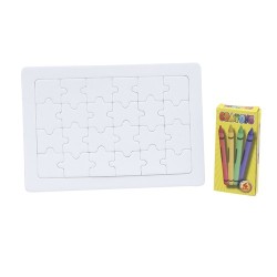 Puzzle Personnalisable 24 Pièces Zeta Matières : carton cadeau entreprise pas cher
