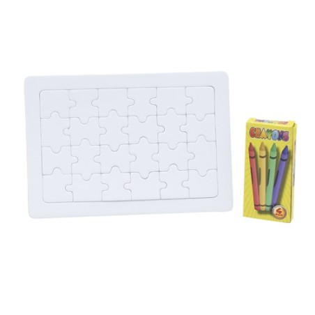 Puzzle Personnalisable 24 Pièces Zeta Matières : carton cadeau entreprise pas cher