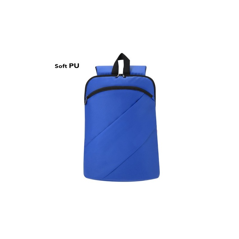 Sac à Dos Personnalisé pas cher Gambul Matières : PU Couleurs : bleu marquage laser ultra précis