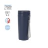 Bidon thermique personnalisé pas cher Redar Couleurs : bleu marine Matières : polypropylène (PP) recyclé marquage laser ultra pr