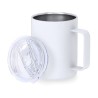 Tasse thermique personnalisée pas cher - Adelax Matières : caoutchouc Couleurs : blanc cadeau collaborateur premium
