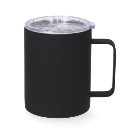 Tasse thermique personnalisée pas cher - Adelax Matières : caoutchouc Couleurs : blanc goodies publicitaire événementiel