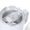 Tasse thermique personnalisée pas cher - Adelax Matières : caoutchouc Couleurs : noir marquage couleur éclatante