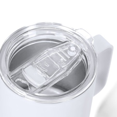 Tasse thermique personnalisée pas cher - Adelax Matières : caoutchouc Couleurs : bleu marine cadeau client original