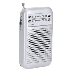 Radio personnalisée pas cher Mester Couleurs : argenté objet promotionnel éco-responsable