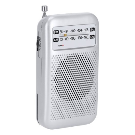 Radio personnalisée pas cher Mester Couleurs : argenté objet promotionnel éco-responsable