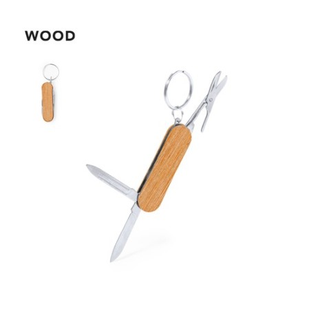 Porte-Clés Multi Outils Pratique et Élégant - Famke Matières : bois