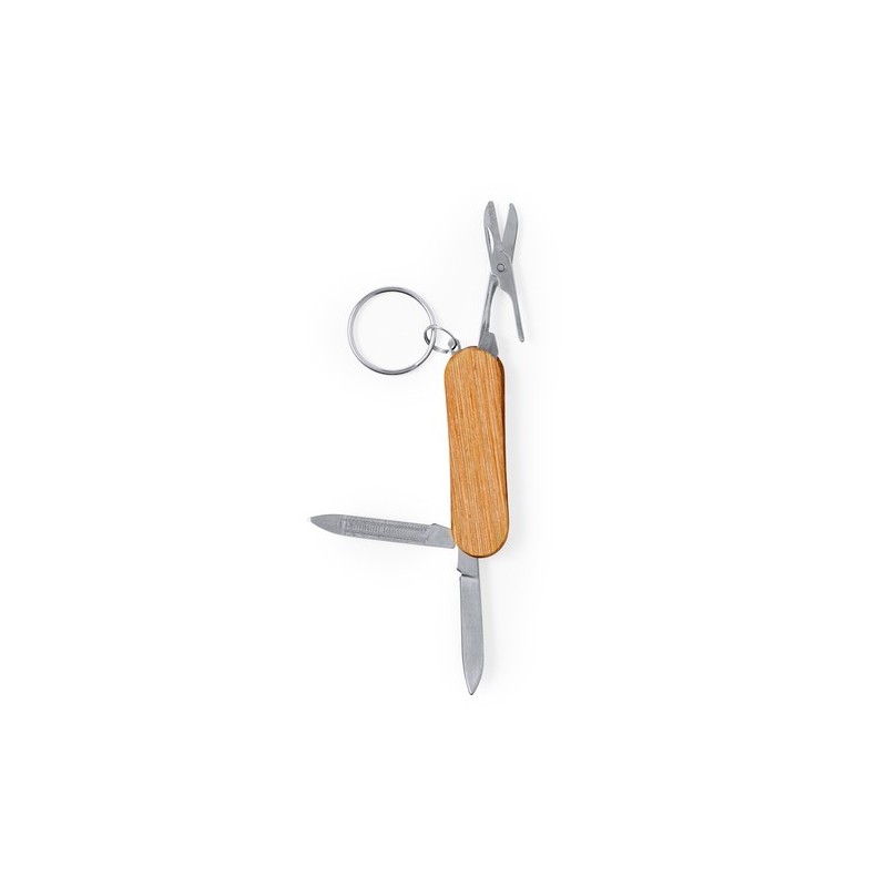 Porte-Clés Multi Outils Pratique et Élégant - Famke Matières : bois personnalisable avec votre logo