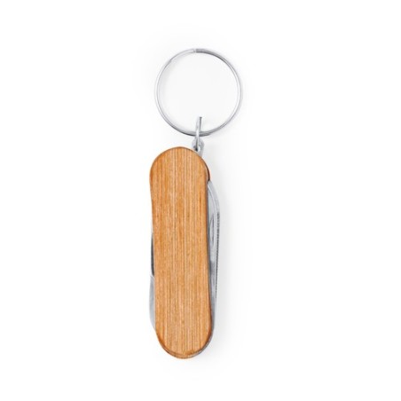 Porte-Clés Multi Outils Pratique et Élégant - Famke Matières : bois goodies publicitaire événementiel